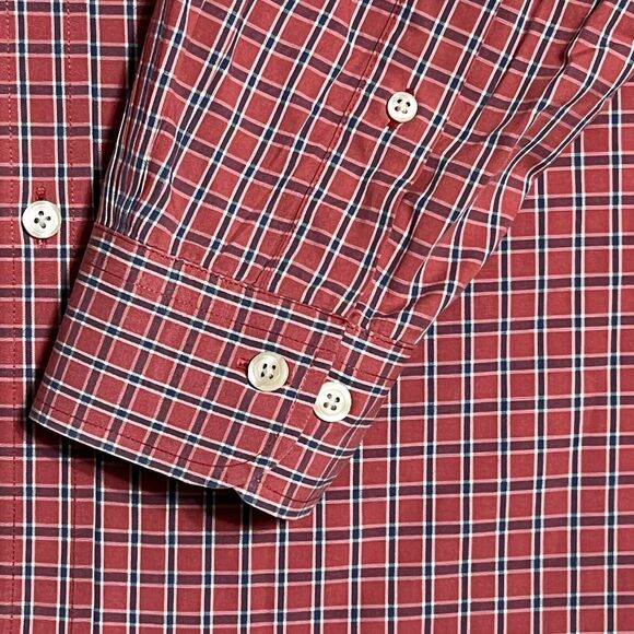 Brooks Brothers 1818 Regent Shirt Men’s L Red Button Down Plaid 100% Cotton - Picture 10 of 13